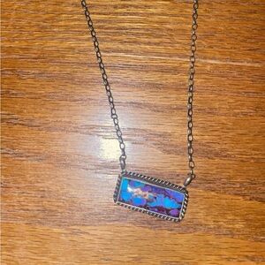 Native Purple Mojave Bar Necklace